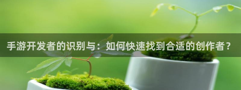 恩佐娱乐1：手游开发者的识别与：如何快速找到合适的创作者？